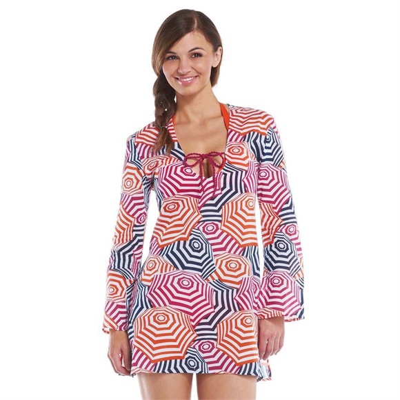 Mud Pie Dresses & Skirts - Tunic Totable Cover Up Umbrella Print